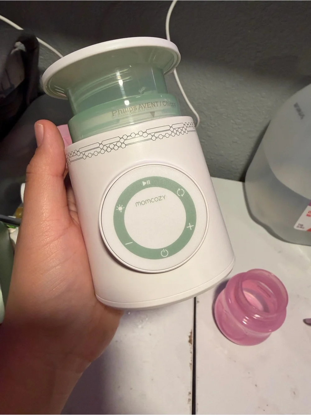Portable Bottle Warmer in Mint Green